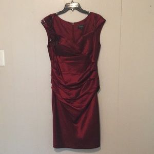 Red cocktail dress